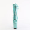 FLAMINGO-1040GP - Plateau Stiefeletten - Mint Grün/Glitzer Lack von Pleaser – Ansicht 2