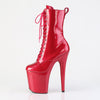 FLAMINGO-1040GP - Plateau Stiefeletten - Rot Glitzer von Pleaser – Ansicht 3