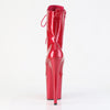 FLAMINGO-1040GP - Plateau Stiefeletten - Rot Glitzer von Pleaser – Ansicht 4