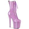 FLAMINGO-1040GP Plateau Stiefeletten Lila/Violett von Pleaser