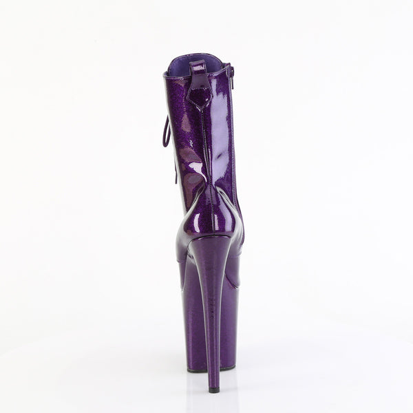 FLAMINGO-1040GP Plateau Stiefeletten Lila von Pleaser – Ansicht 4