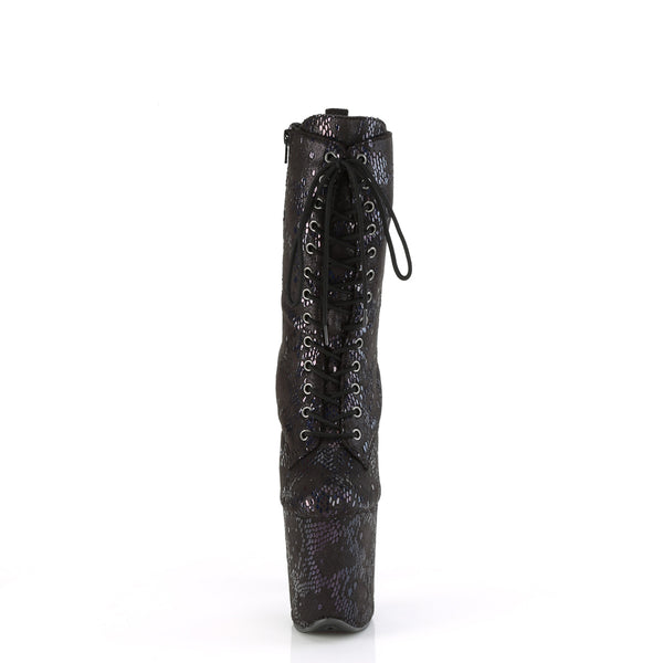 FLAMINGO-1040SPF - Plateau Stiefeletten - Schwarz Glänzend von Pleaser – Ansicht 2