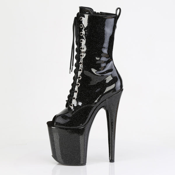 FLAMINGO-1041GP Plateau Stiefeletten schwarz von Pleaser – Ansicht 3