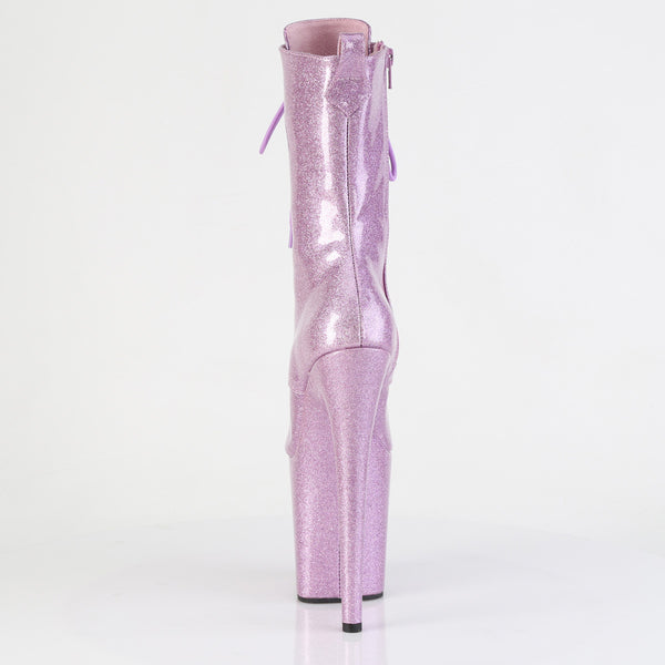 FLAMINGO-1041GP Plateau Stiefeletten Lila von Pleaser – Ansicht 4