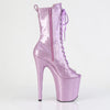 FLAMINGO-1041GP Plateau Stiefeletten Lila von Pleaser – Ansicht 5
