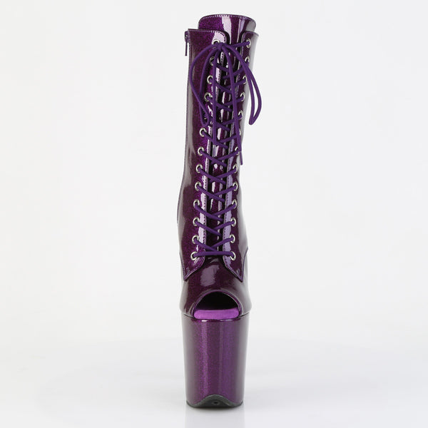 FLAMINGO-1041GP Plateau Stiefeletten violett von Pleaser – Ansicht 2