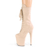 FLAMINGO-1050FS Plateau Stiefeletten - Beige | Pleaser