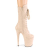 FLAMINGO-1050FS Plateau Stiefeletten - Beige | Pleaser