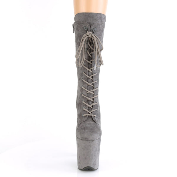 FLAMINGO-1050FS Plateau Stiefeletten - Grau | Pleaser