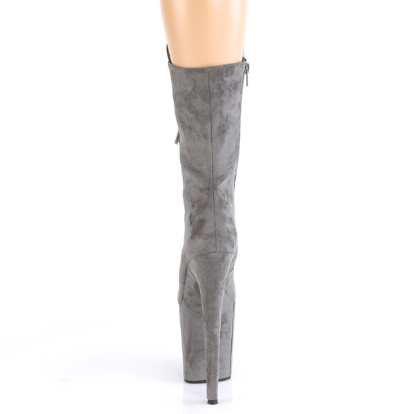 FLAMINGO-1050FS Plateau Stiefeletten - Grau | Pleaser