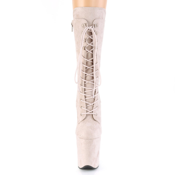 FLAMINGO-1050FS Plateau-Stiefeletten Nude | Pleaser SALE