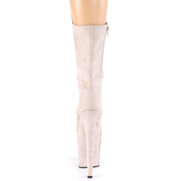 FLAMINGO-1050FS Plateau-Stiefeletten Nude | Pleaser SALE