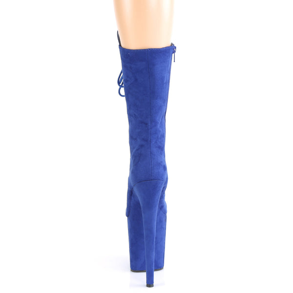 FLAMINGO-1050FS Plateau Stiefeletten - Royal Blau | Pleaser