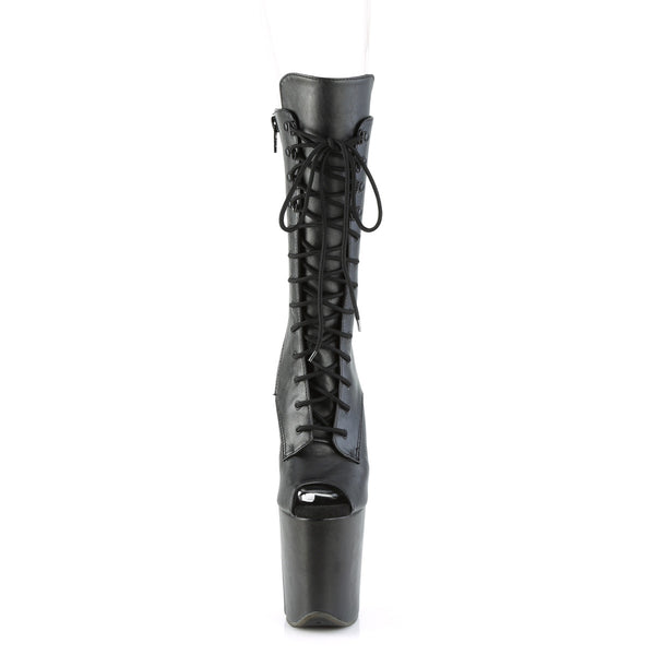 FLAMINGO-1051WR Plateau Stiefeletten Schwarz | Pleaser SALE