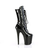 FLAMINGO-1053 - Plateau Stiefeletten - Schwarz Lack von Pleaser – Ansicht 5