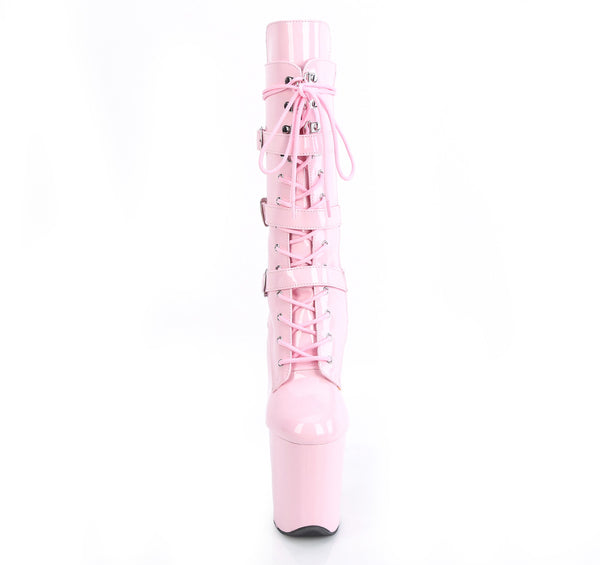 FLAMINGO-1053 Plateau Stiefel Rosa Lack von Pleaser – Ansicht 2