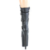 FLAMINGO-1053 Plateau Stiefeletten Schwarz Matt von Pleaser – Ansicht 4