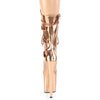 FLAMINGO-1053 Plateau Stiefeletten Rose Gold Metallic von Pleaser – Ansicht 4