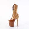 FLAMINGO-1054DC - Plateau Stiefelette - Braun Lack von Pleaser – Ansicht 3