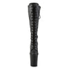 FLAMINGO-2023 Plateau Stiefel Schwarz Matt von Pleaser – Ansicht 2