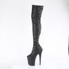 FLAMINGO-3000 - Plateau Overknee Stiefel - Schwarz Matt von Pleaser – Ansicht 3