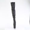 FLAMINGO-3000 - Plateau Overknee Stiefel - Schwarz Matt von Pleaser – Ansicht 4