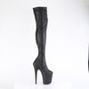 FLAMINGO-3000 - Plateau Overknee Stiefel - Schwarz Matt von Pleaser – Ansicht 5