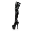 FLAMINGO-3000 Plateau Overknee Stiefel Schwarz von Pleaser – Ansicht 3