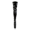 FLAMINGO-3000 Plateau Overknee Stiefel Schwarz von Pleaser – Ansicht 4
