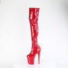 FLAMINGO-3000 Plateau Overknee Stiefel Rot Lack von Pleaser – Ansicht 3