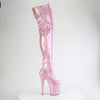 FLAMINGO-3020GP Overknee Stiefel Plateau rosa von Pleaser – Ansicht 5