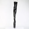 FLAMINGO-3021GP Plateau Overknee Stiefel Schwarz von Pleaser – Ansicht 4