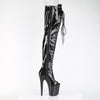FLAMINGO-3021GP Plateau Overknee Stiefel Schwarz von Pleaser – Ansicht 5