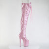 FLAMINGO-3021GP Plateau Overknee Stiefel Rosa von Pleaser – Ansicht 5