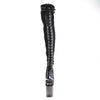 FLAMINGO-3027 Plateau Overknee Stiefel - Schwarz von Pleaser – Ansicht 2