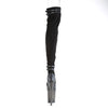 FLAMINGO-3027 Plateau Overknee Stiefel - Schwarz von Pleaser – Ansicht 4