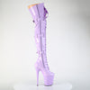 FLAMINGO-3028 Plateau Overkneestiefel Lila von Pleaser – Ansicht 5
