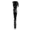 FLAMINGO-3050 Plateau Overknee Stiefel Schwarz von Pleaser – Ansicht 4
