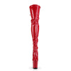 FLAMINGO-3063 Plateau Overknee Stiefel - Rot von Pleaser – Ansicht 2