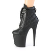 FLAMINGO-800-05 Plateau Stiefeletten - Matt Schwarz von Pleaser – Ansicht 3