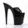 FLAMINGO-801 Plateau Pantoletten Schwarz von Pleaser – Ansicht 5