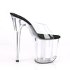 FLAMINGO-801 Plateau Pantoletten Schwarz/Transparent von Pleaser – Ansicht 5