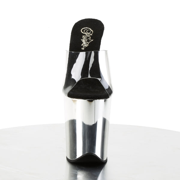 FLAMINGO-801 Plateau Pantoletten Chrom von Pleaser – Ansicht 2