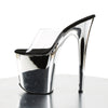 FLAMINGO-801 Plateau Pantoletten Chrom von Pleaser – Ansicht 3