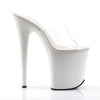 FLAMINGO-801 Plateau Pantoletten Transparent/Weiß von Pleaser – Ansicht 5