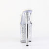 FLAMINGO-801G Plateau Pantoletten Silber von Pleaser – Ansicht 4