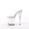 FLAMINGO-802 Plateau Pantoletten transparent von Pleaser – Ansicht 3