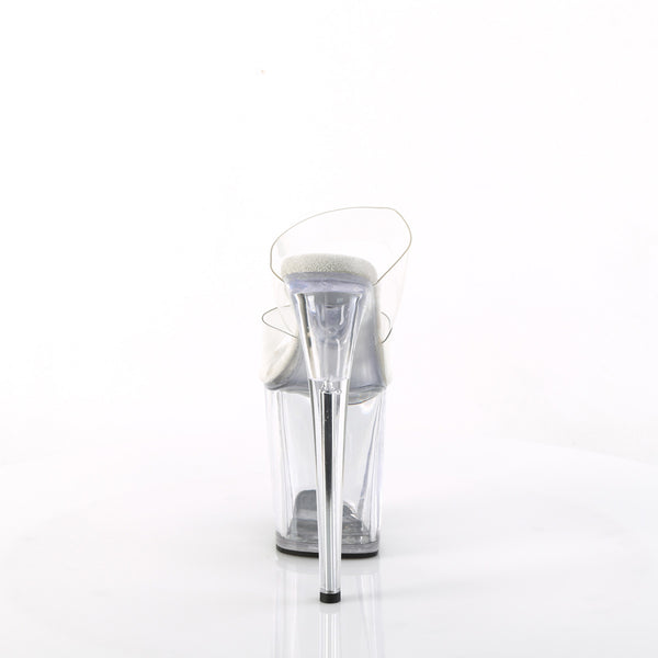 FLAMINGO-802 Plateau Pantoletten transparent von Pleaser – Ansicht 4