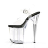 FLAMINGO-808 Plateau Sandaletten Transparent von Pleaser – Ansicht 3