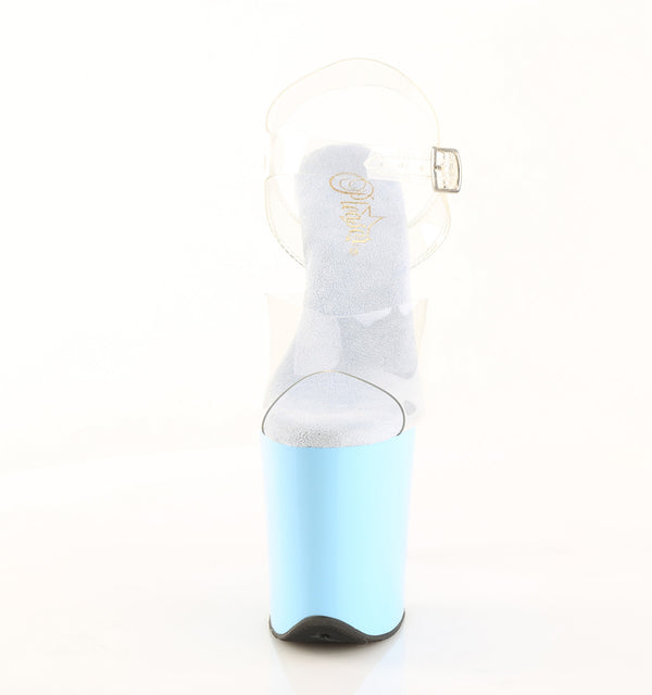 FLAMINGO-808 Plateau Sandaletten Blau von Pleaser – Ansicht 2
